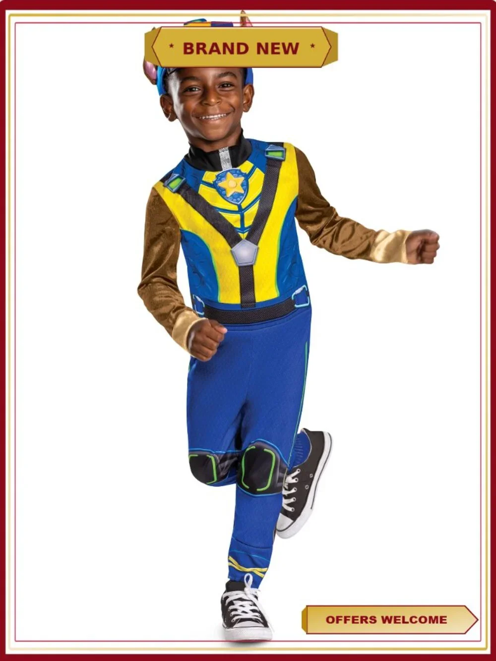 Paw Patrol Chase Dino Toddler Halloween Costume Size 2T